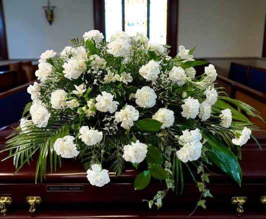 Snowfall of Memory Casket Flowers