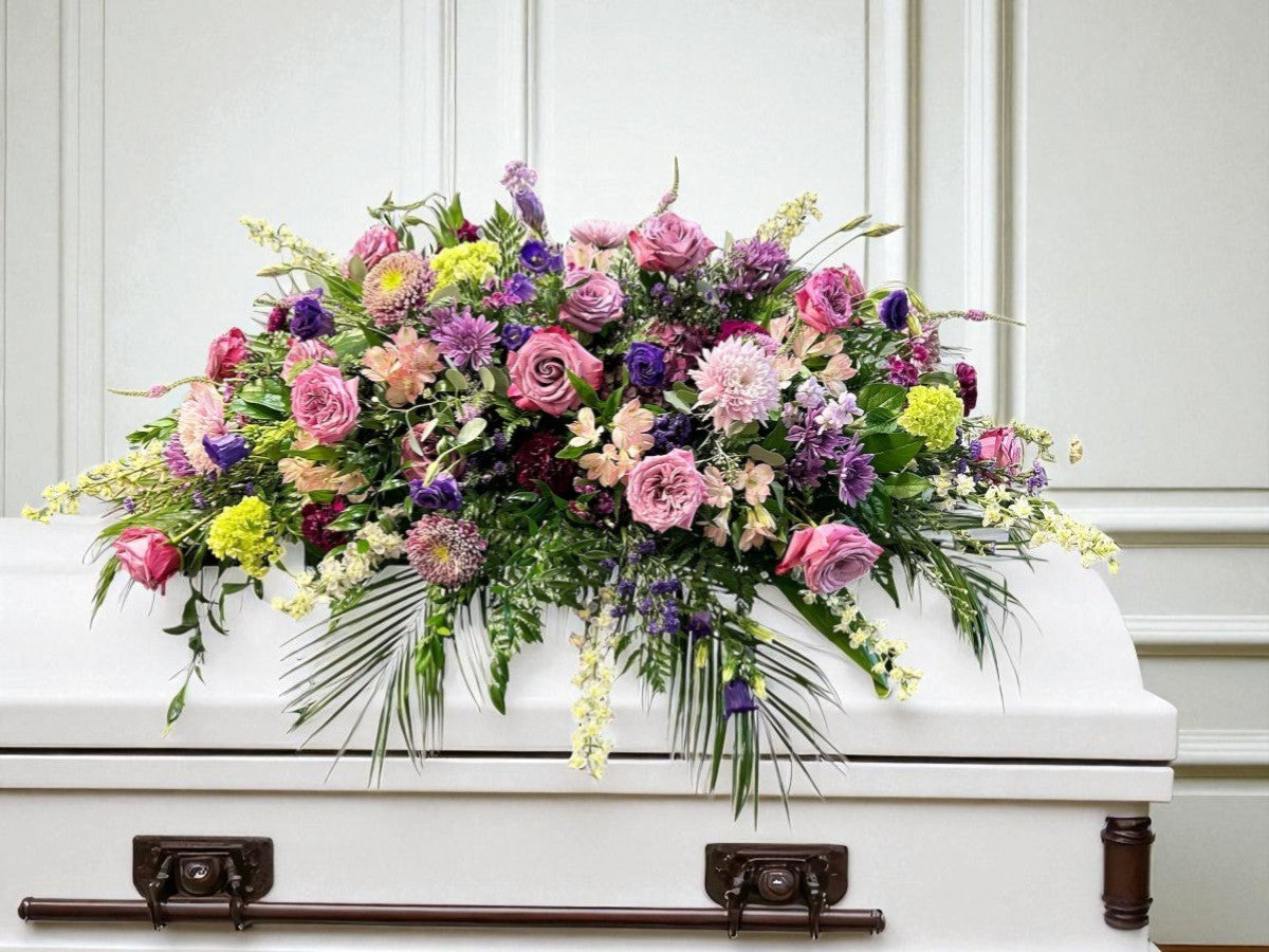 Bright & Beautiful Casket Flowers