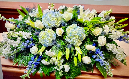 Gentle Breeze Casket Flowers