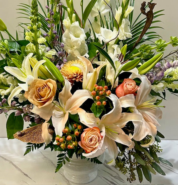 Soft Radiance Urn Bouquet