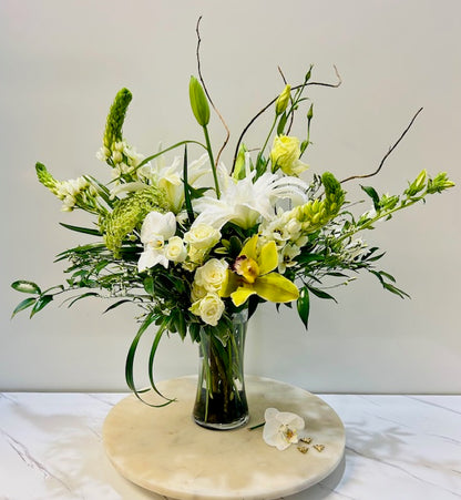White Garden Blooms