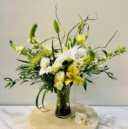 White Garden Blooms