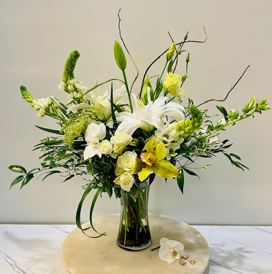 White Garden Blooms