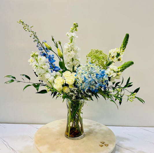 Blue & White Garden Blooms