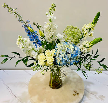 Blue & White Garden Blooms