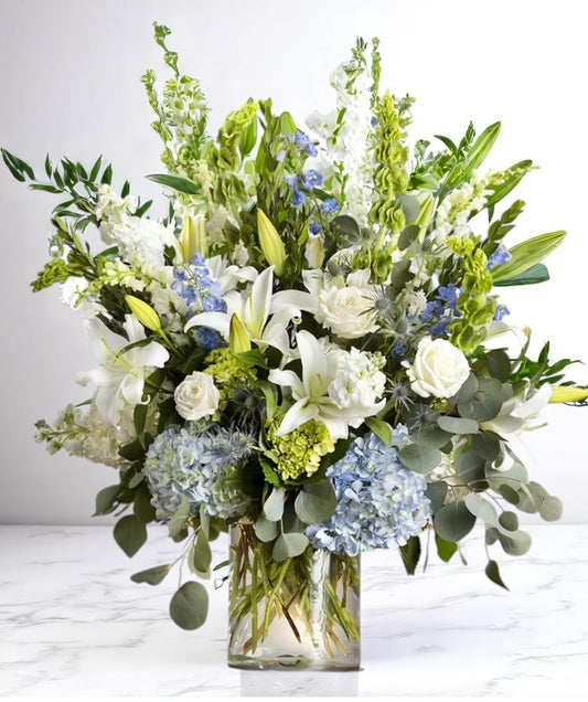 Serene Blue & White Garden