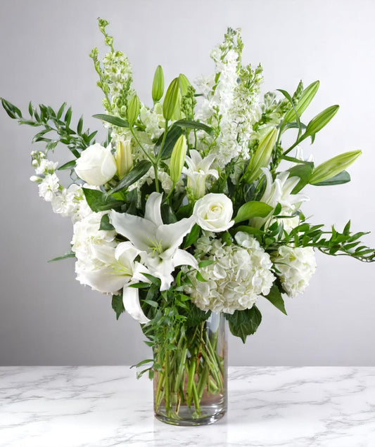 Serene White & Green Garden