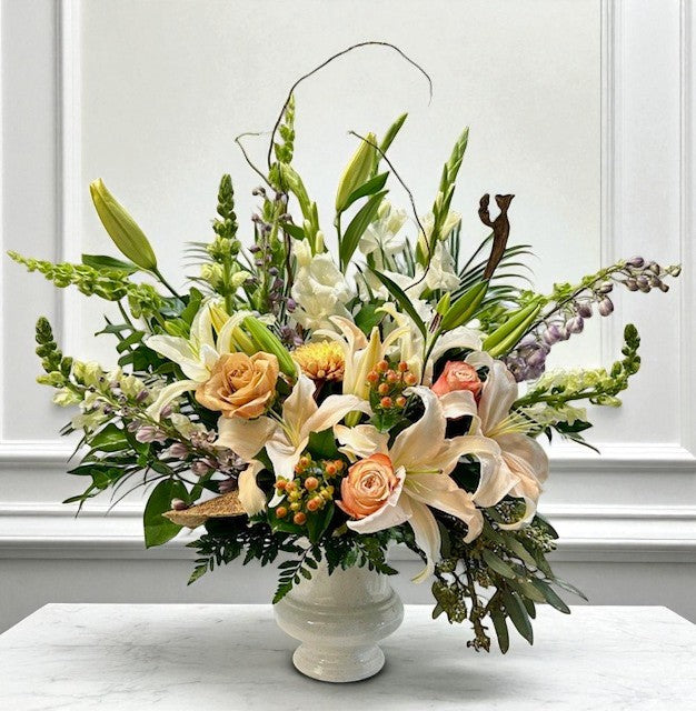 Soft Radiance Urn Bouquet