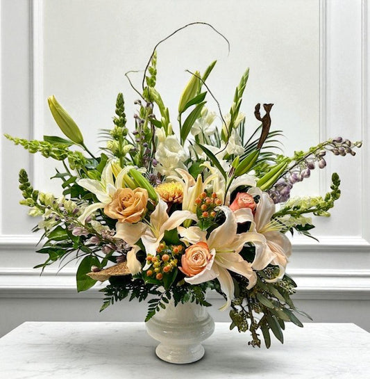 Soft Radiance Urn Bouquet